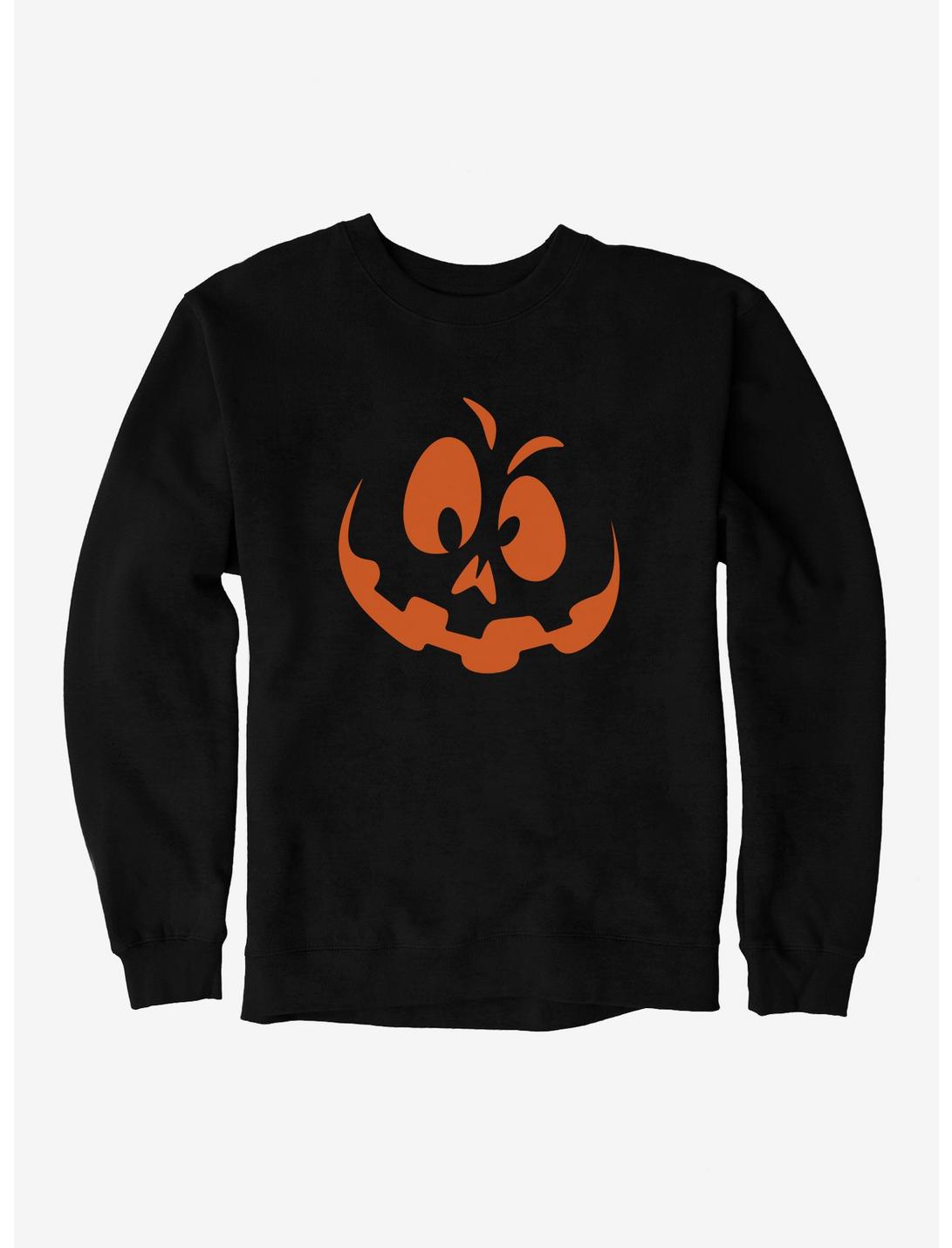 Halloween Loopy Jack-O'-Lantern Sweatshirt, BLACK, hi-res