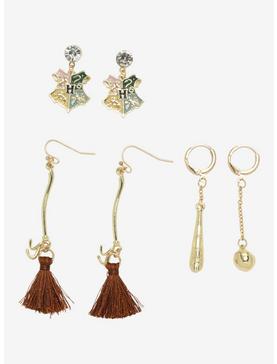 Harry Potter Hogwarts Quidditch Earring Set - BoxLunch Exclusive , , hi-res