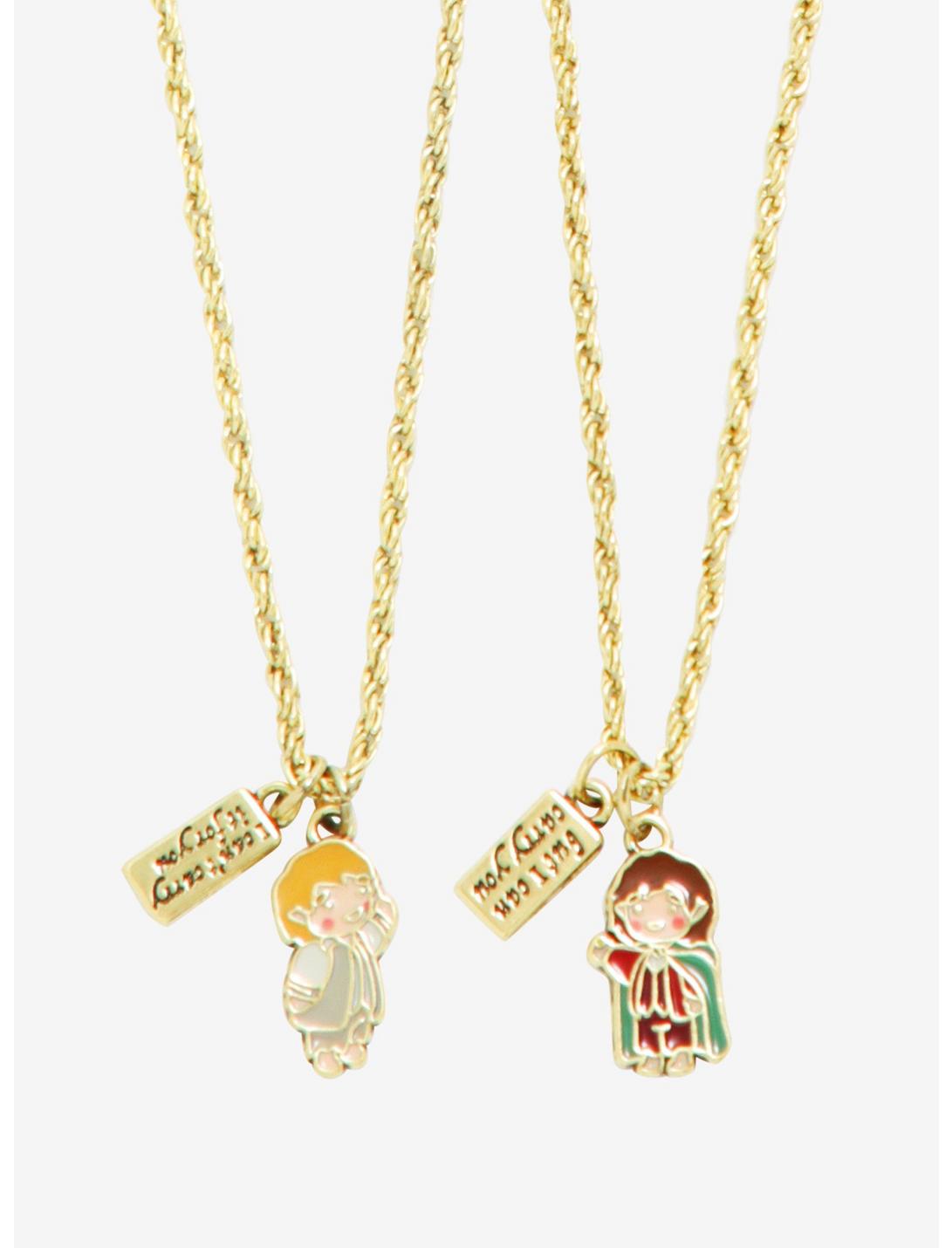 The Lord of the Rings Frodo & Sam Chibi Bestie Necklace Set - BoxLunch Exclusive , , hi-res