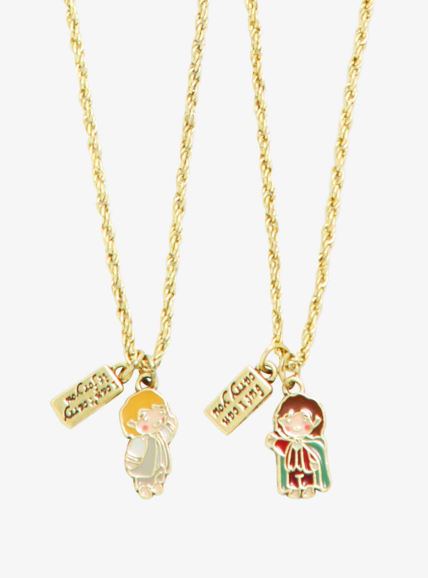 The Lord of the Rings Frodo & Sam Chibi Bestie Necklace Set - BoxLunch Exclusive , , hi-res