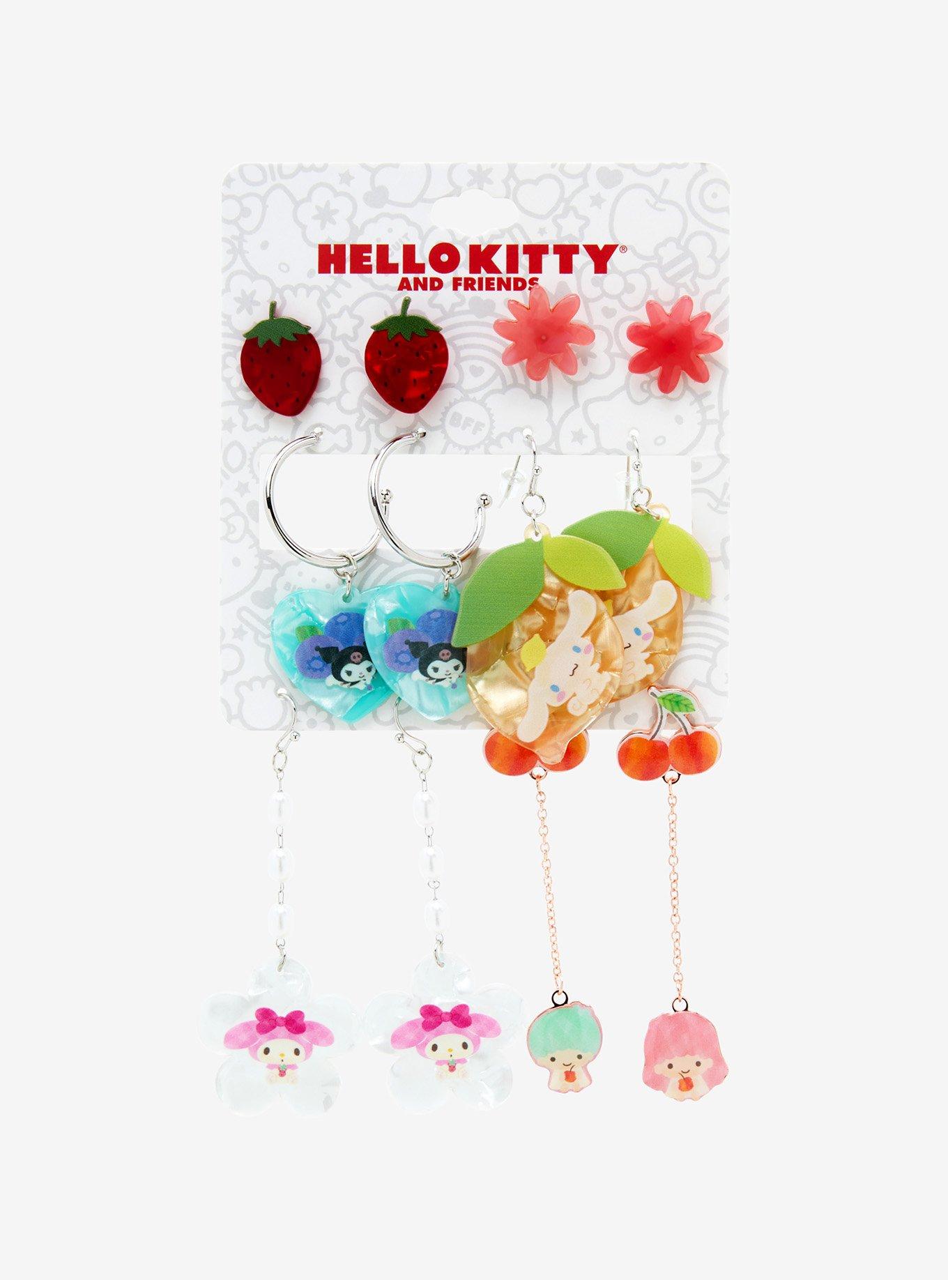 Sanrio Fruits Hello Kitty and Friends Earring Set - BoxLunch Exclusive , , hi-res