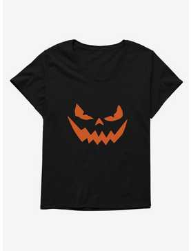 Halloween Evil Jack-O'-Lantern Face Womens T-Shirt Plus Size, , hi-res