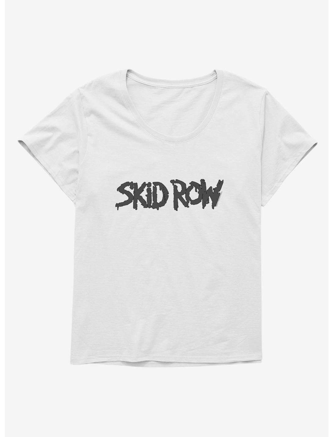 Skid Row Logo Outline Girls T-Shirt Plus Size, WHITE, hi-res
