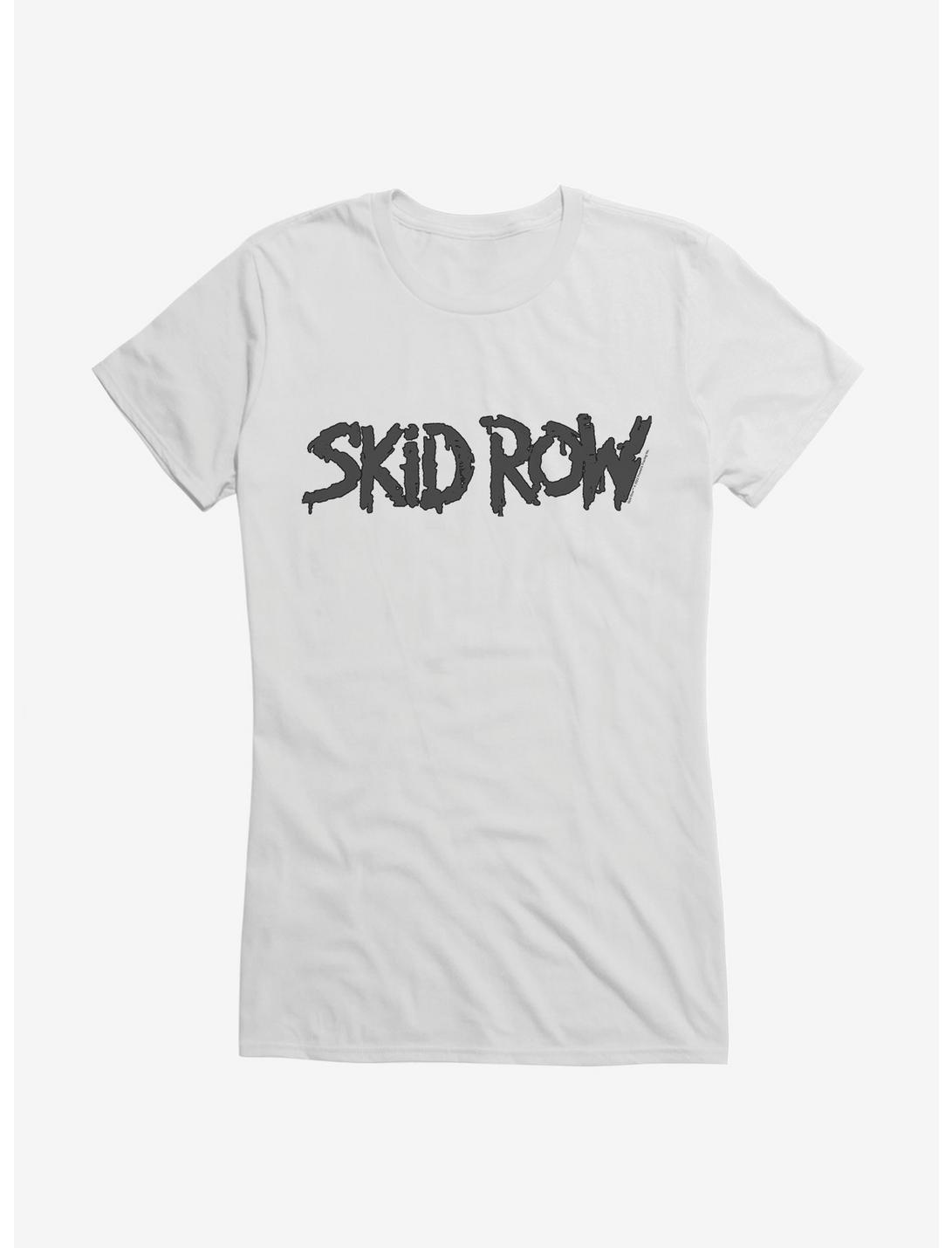 Skid Row Logo Outline Girls T-Shirt, WHITE, hi-res