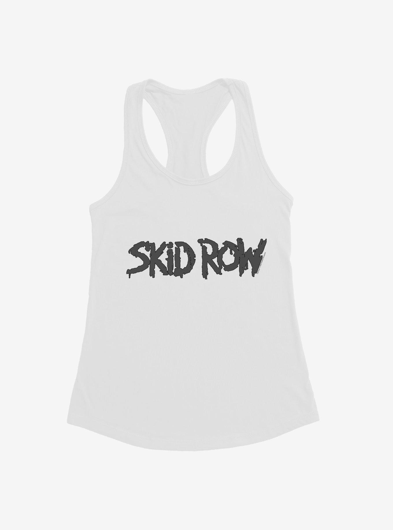 Skid Row Logo Outline Girls Tank, WHITE, hi-res