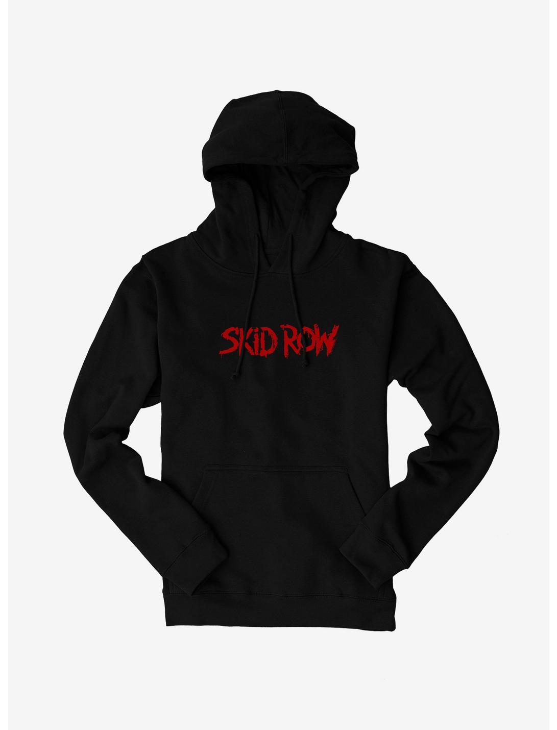 Skid Row Red Logo Hoodie, BLACK, hi-res