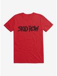 Skid Row Logo Outline T-Shirt, RED, hi-res