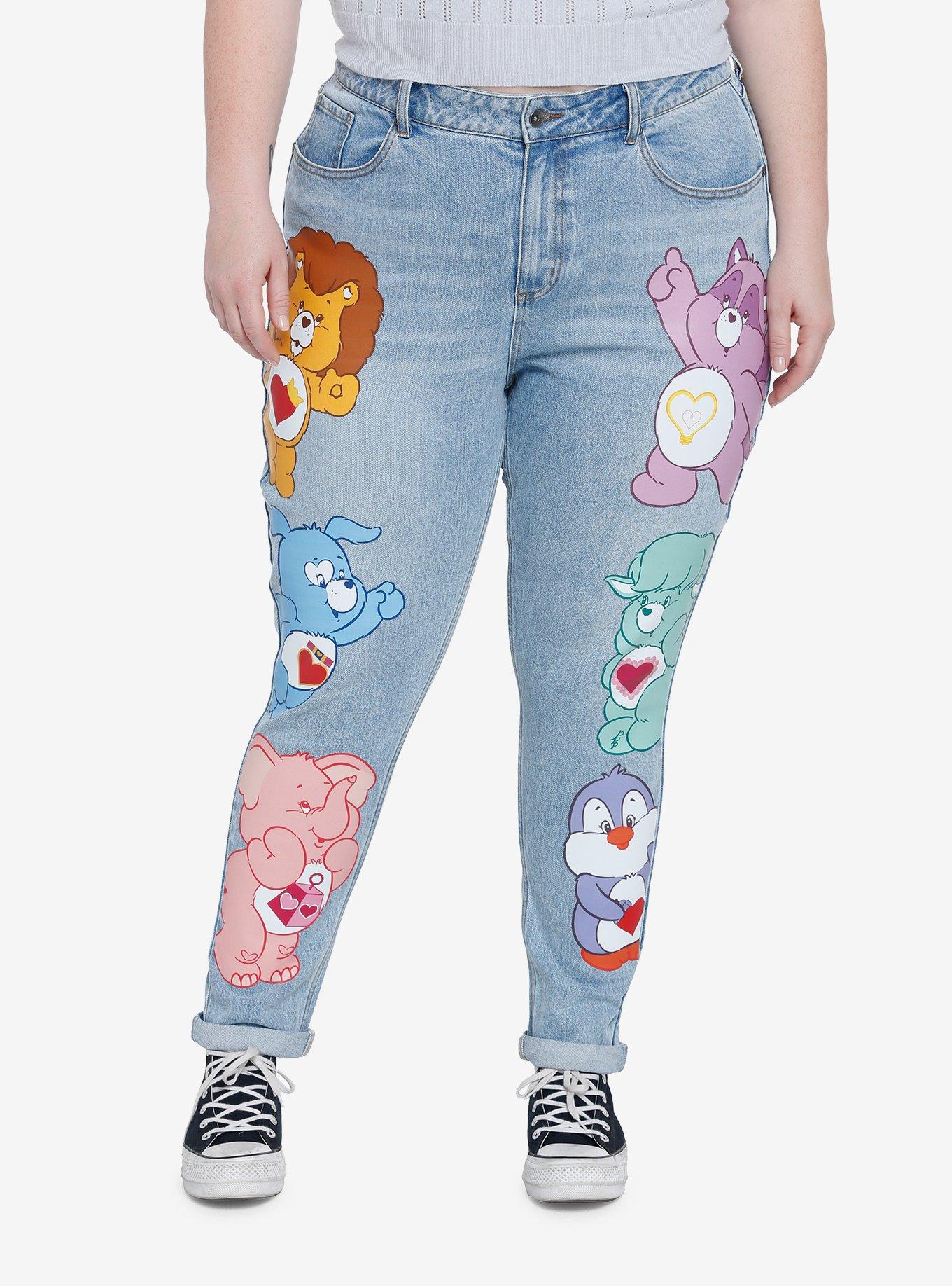 Care Bears Cousins Mom Jeans Plus Size, MEDIUM INDIGO, hi-res
