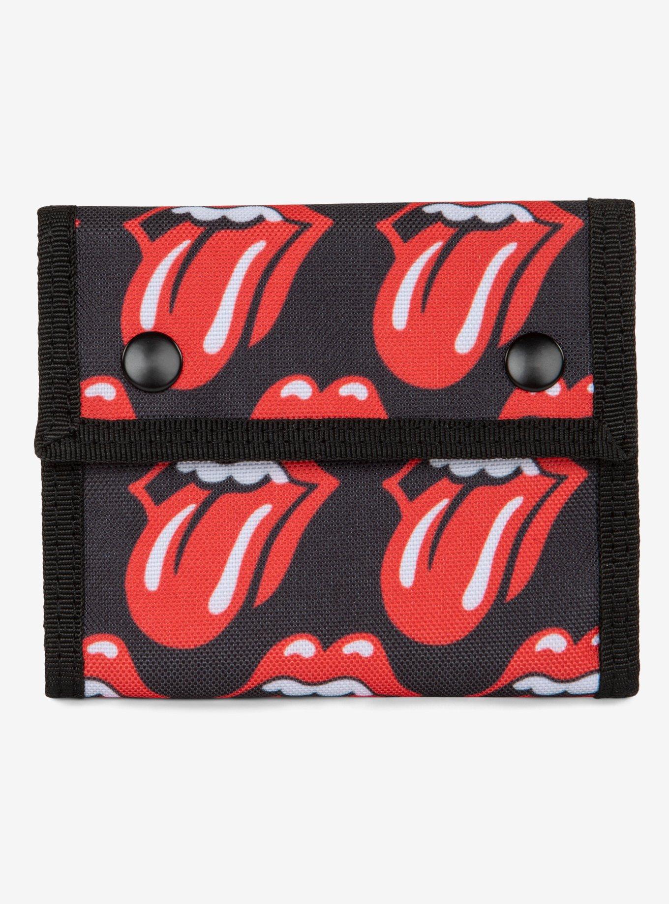 Bugatti Rolling Stones Trifold Wallet with Double Snap Closure Red and Black, , hi-res