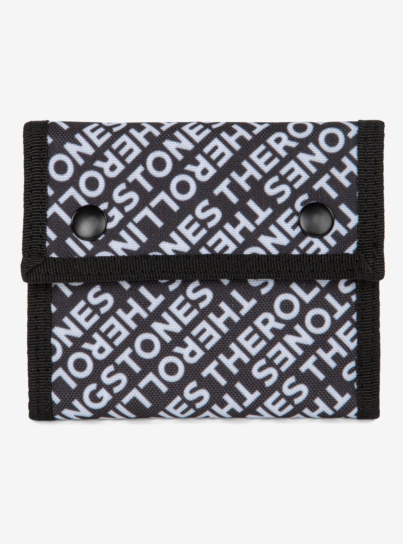 Bugatti Rolling Stones All Over Print Trifold Wallet with Double Snap Closure, , hi-res