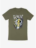 Blink-182 Mixed Up Logo Boyfriend Fit Girls T-Shirt, OLIVE, hi-res