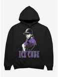 Ice Cube Purple Portrait Hoodie, BLACK, hi-res