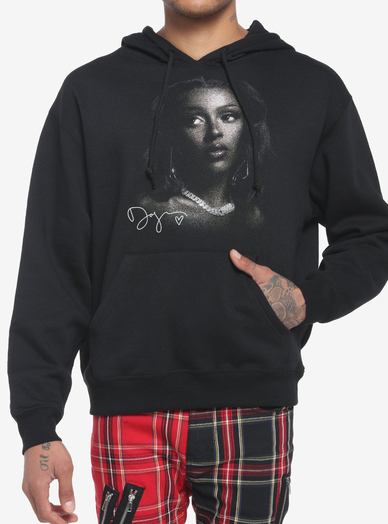 Doja Cat Portrait Hoodie, BLACK, hi-res