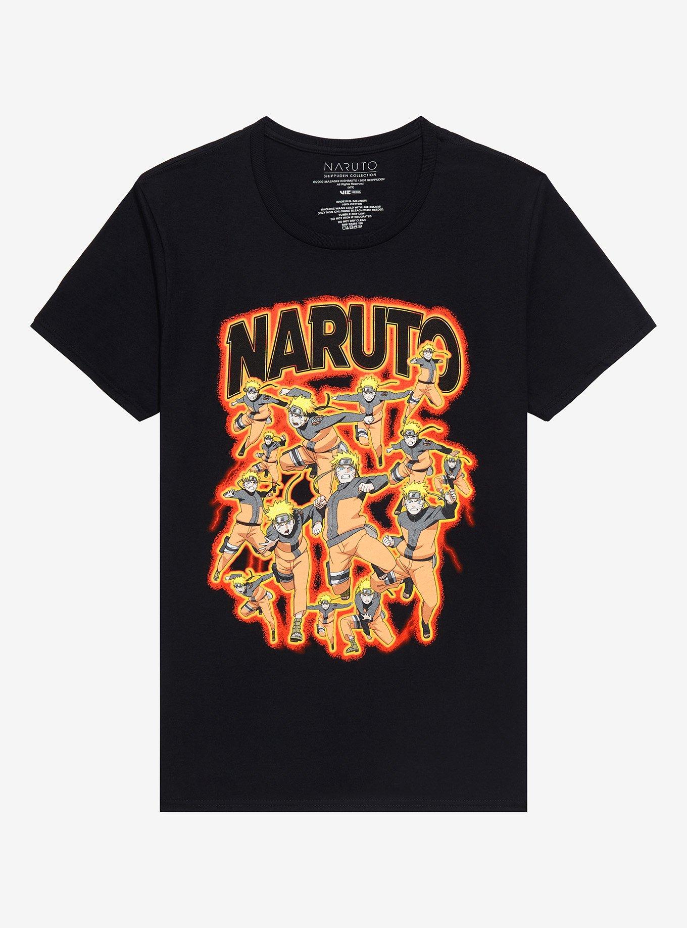Naruto Shippuden Shadow Clone Jutsu T-Shirt, BLACK, hi-res