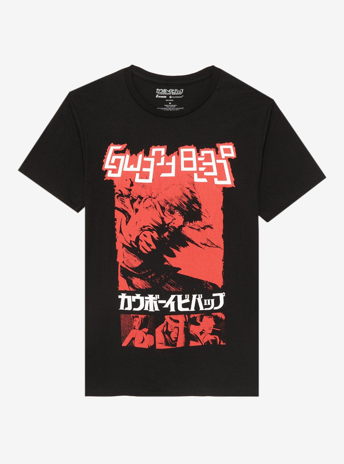 Cowboy Bebop Red Panels T-Shirt, BLACK, hi-res