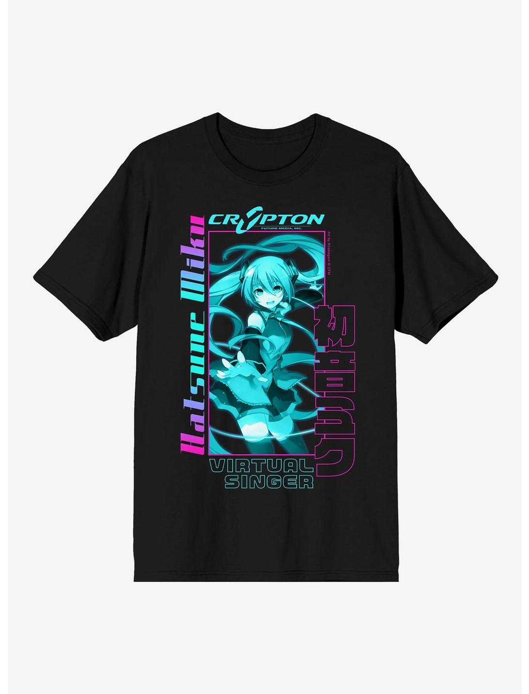 Hatsune Miku Virtual Singer T-Shirt, BLACK, hi-res