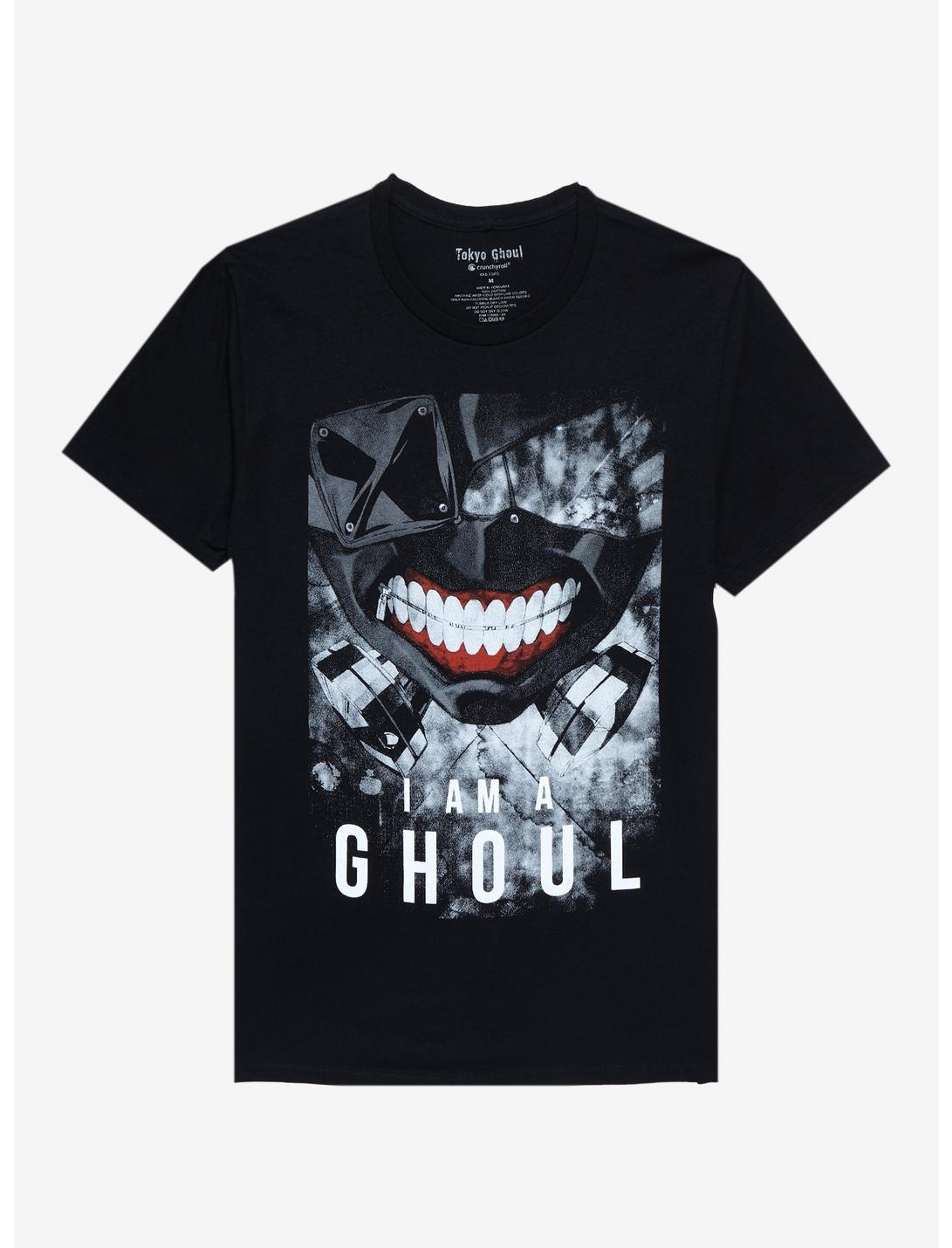 Tokyo Ghoul I Am A Ghoul Mask T-Shirt, BLACK, hi-res