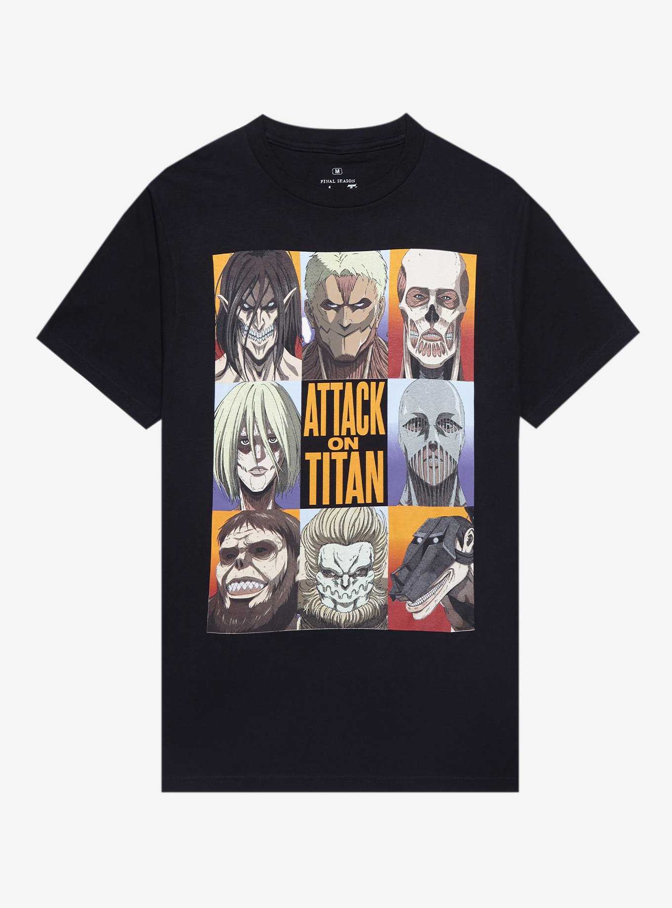 Attack On Titan Nine Titans Grid T-Shirt, , hi-res
