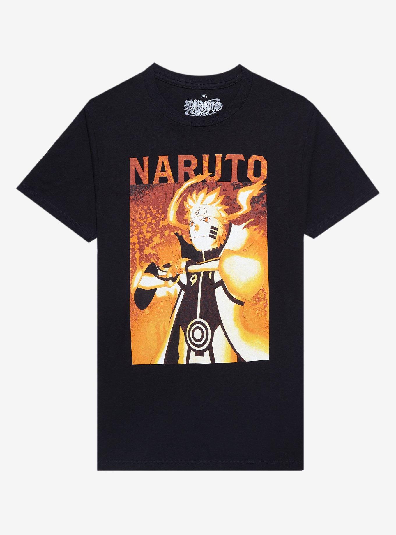 Naruto Shippuden Six Paths Sage Mode Double-Sided T-Shirt, BLACK, hi-res