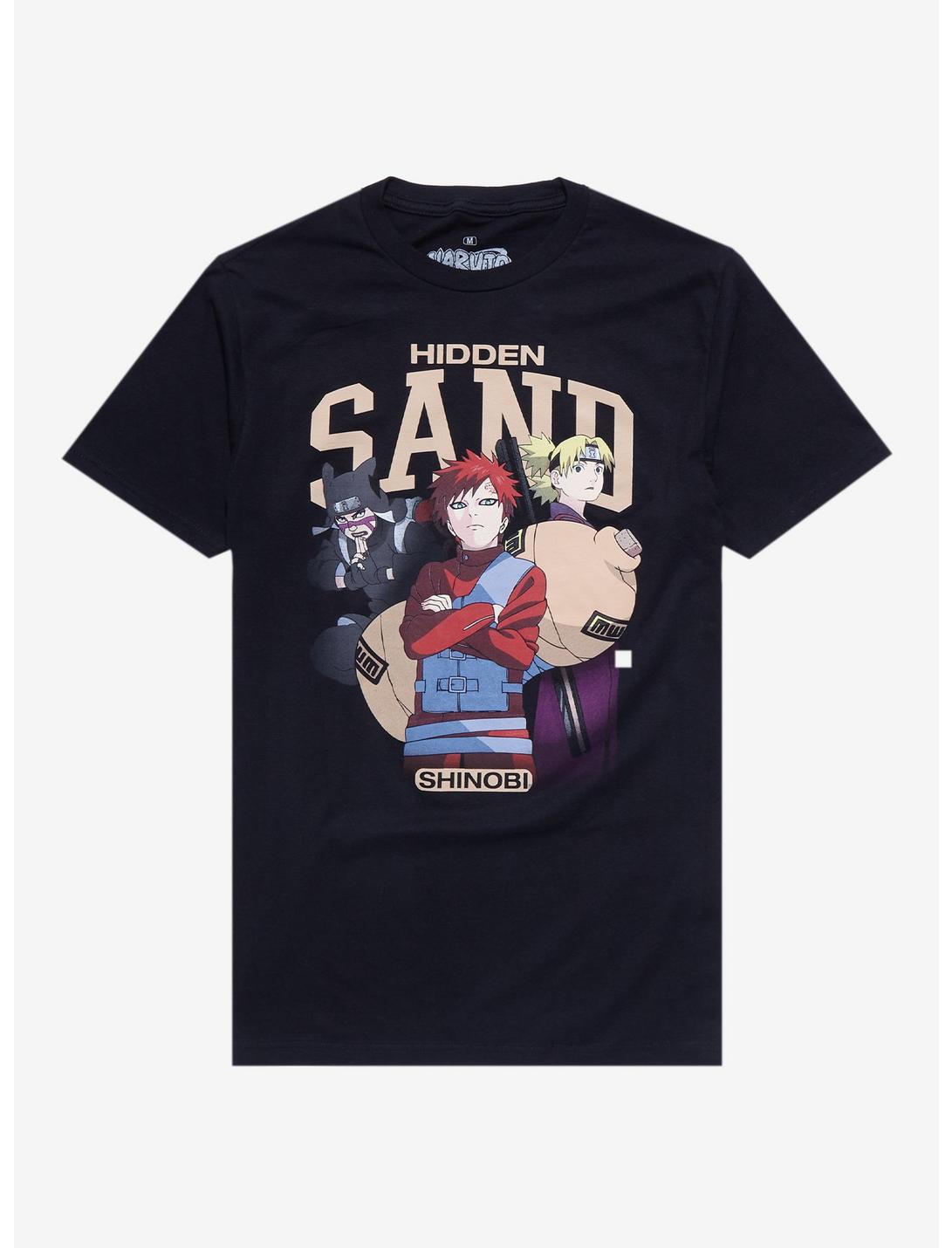 Naruto Shippuden Hidden Sand Trio T-Shirt, BLACK, hi-res