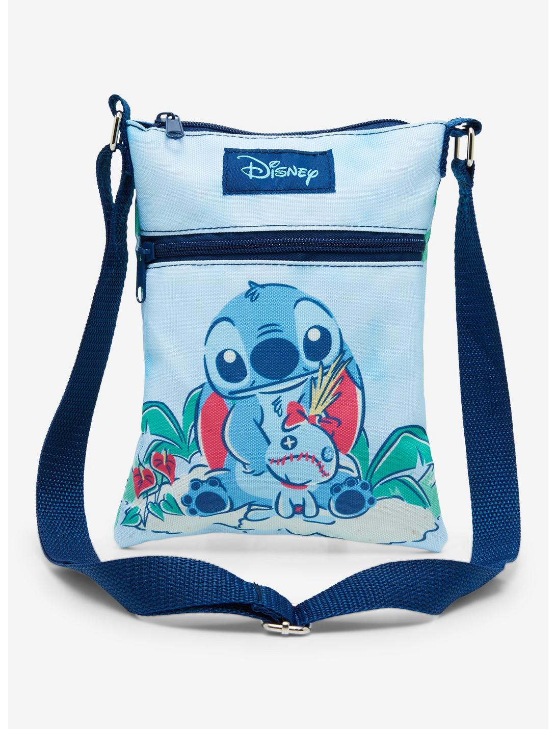 Official Disney Lilo & Stitch Palm Tree Passport Crossbody Bag