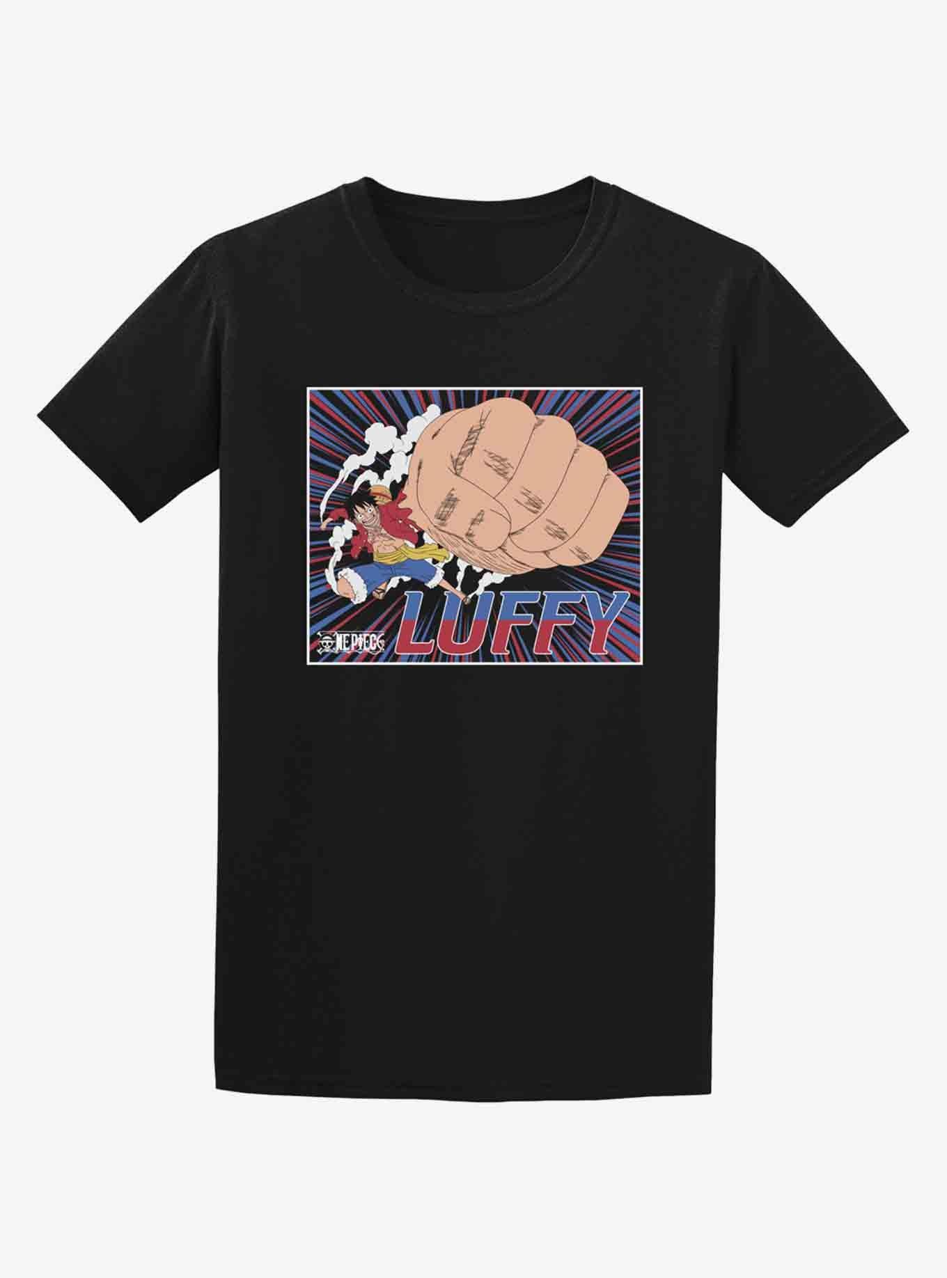 One Piece Luffy Gum-Gum Pistol T-Shirt, BLACK, hi-res
