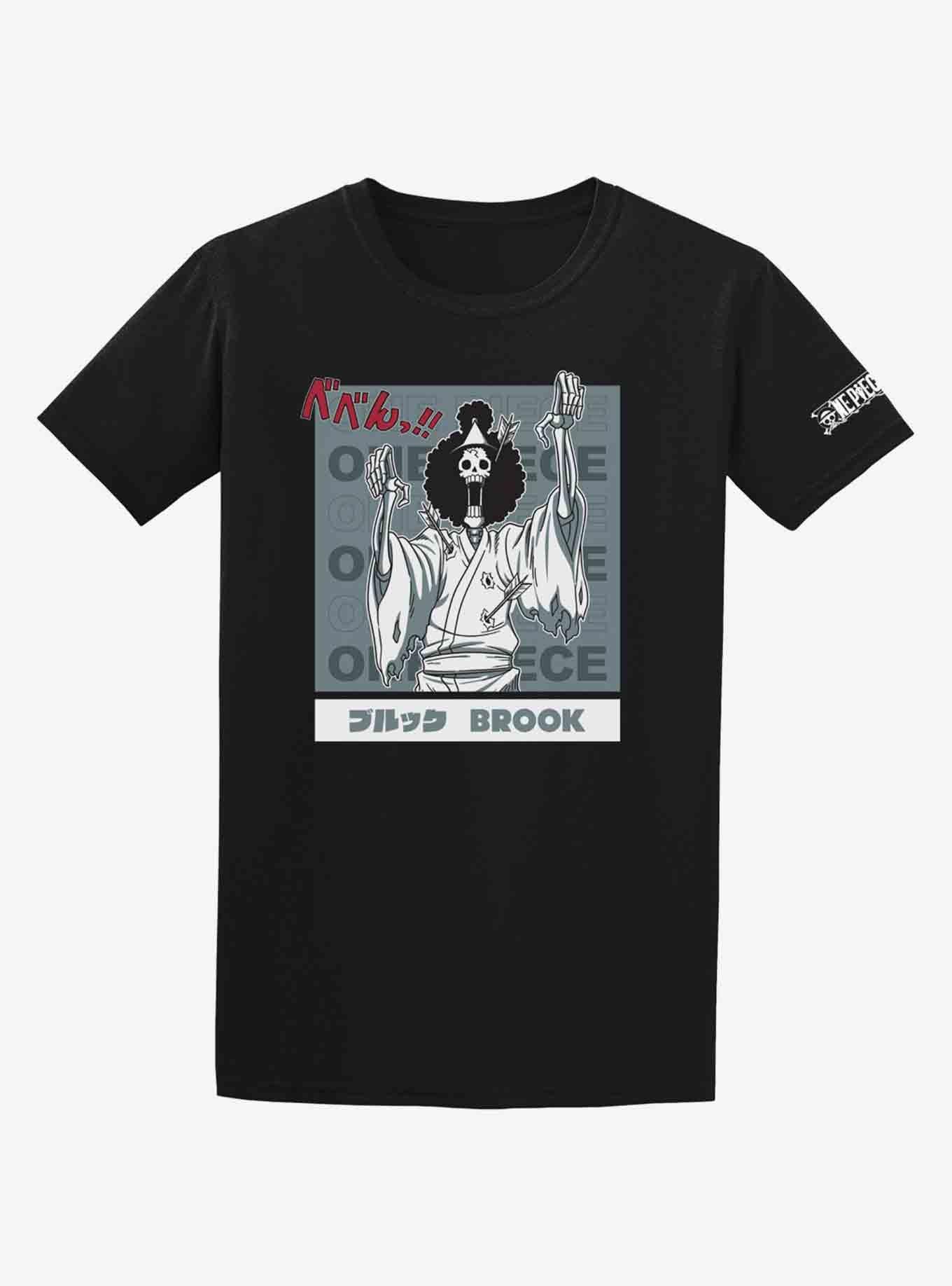 One Piece Brook Wano Portrait T-Shirt, BLACK, hi-res