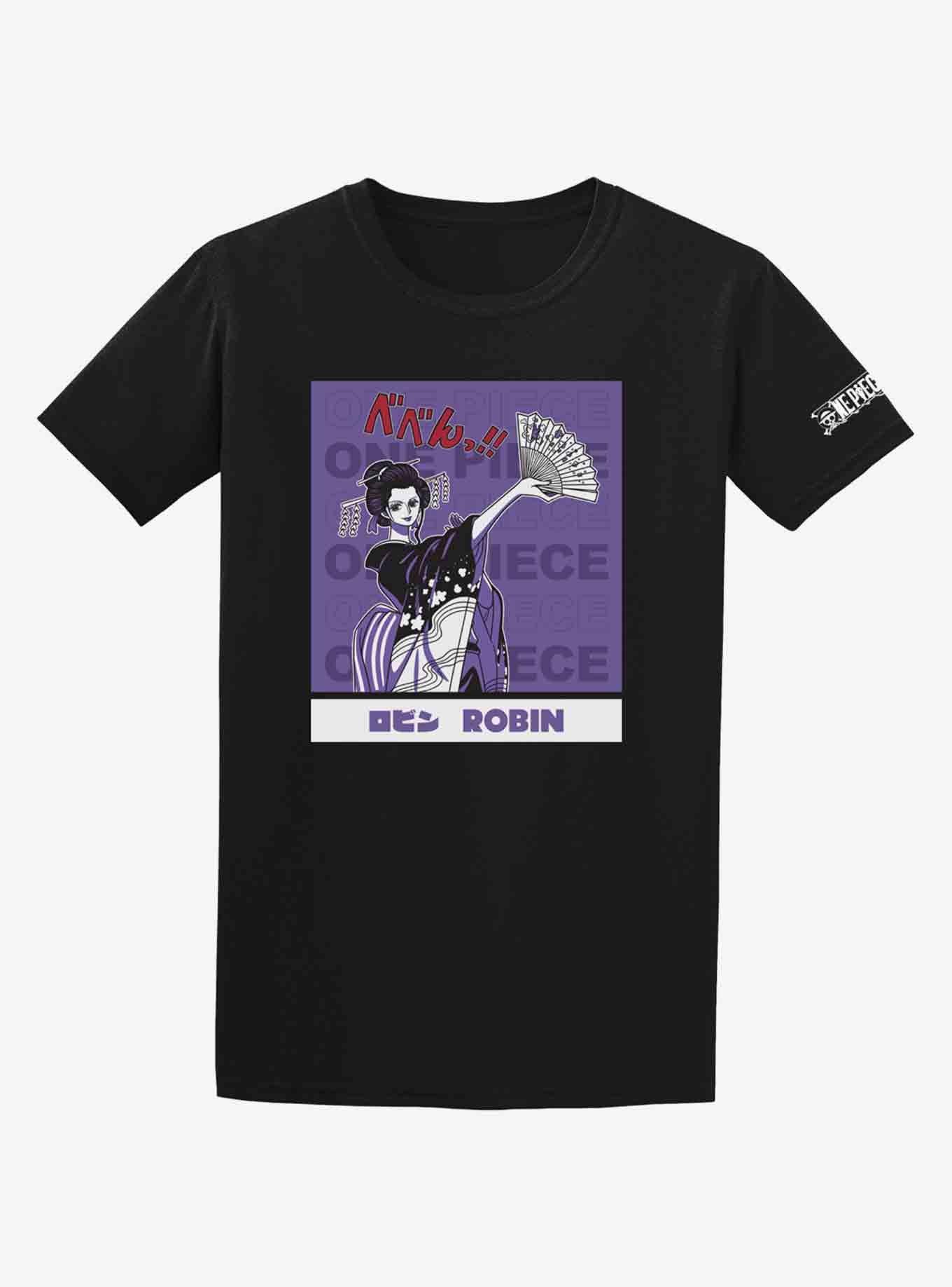 One Piece Robin Wano Portrait T-Shirt, BLACK, hi-res