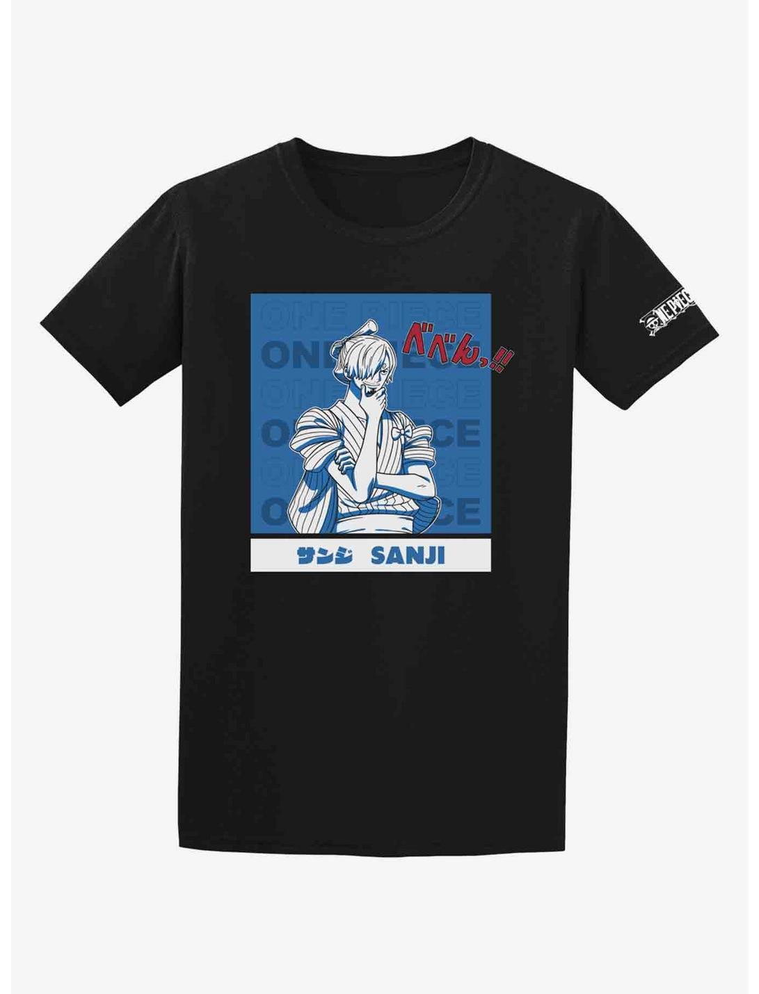 One Piece Sanji Wano Portrait T-Shirt, BLACK, hi-res
