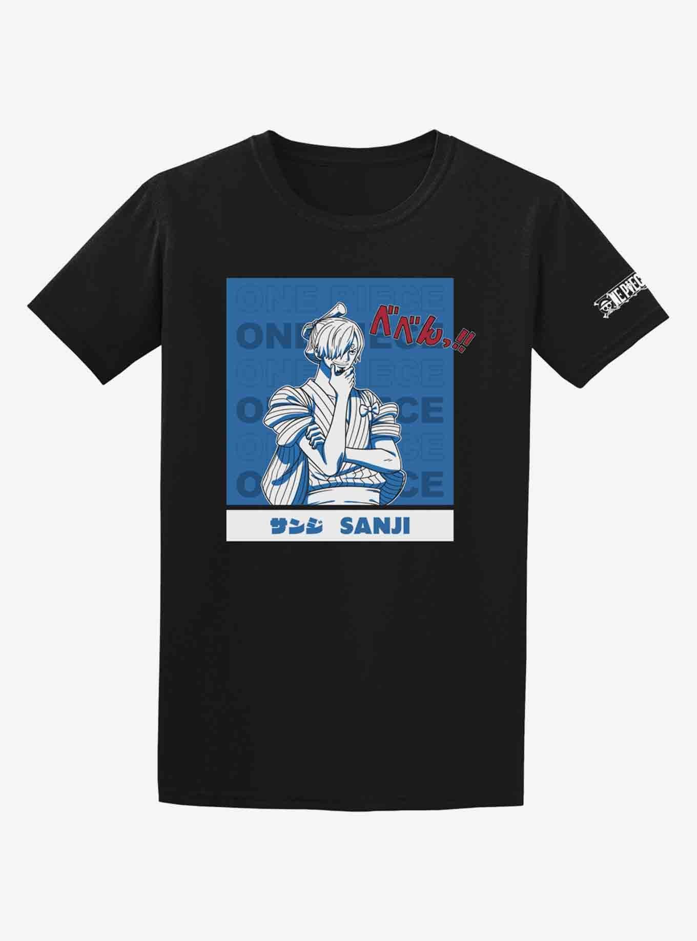 One Piece Sanji Wano Portrait T-Shirt, BLACK, hi-res