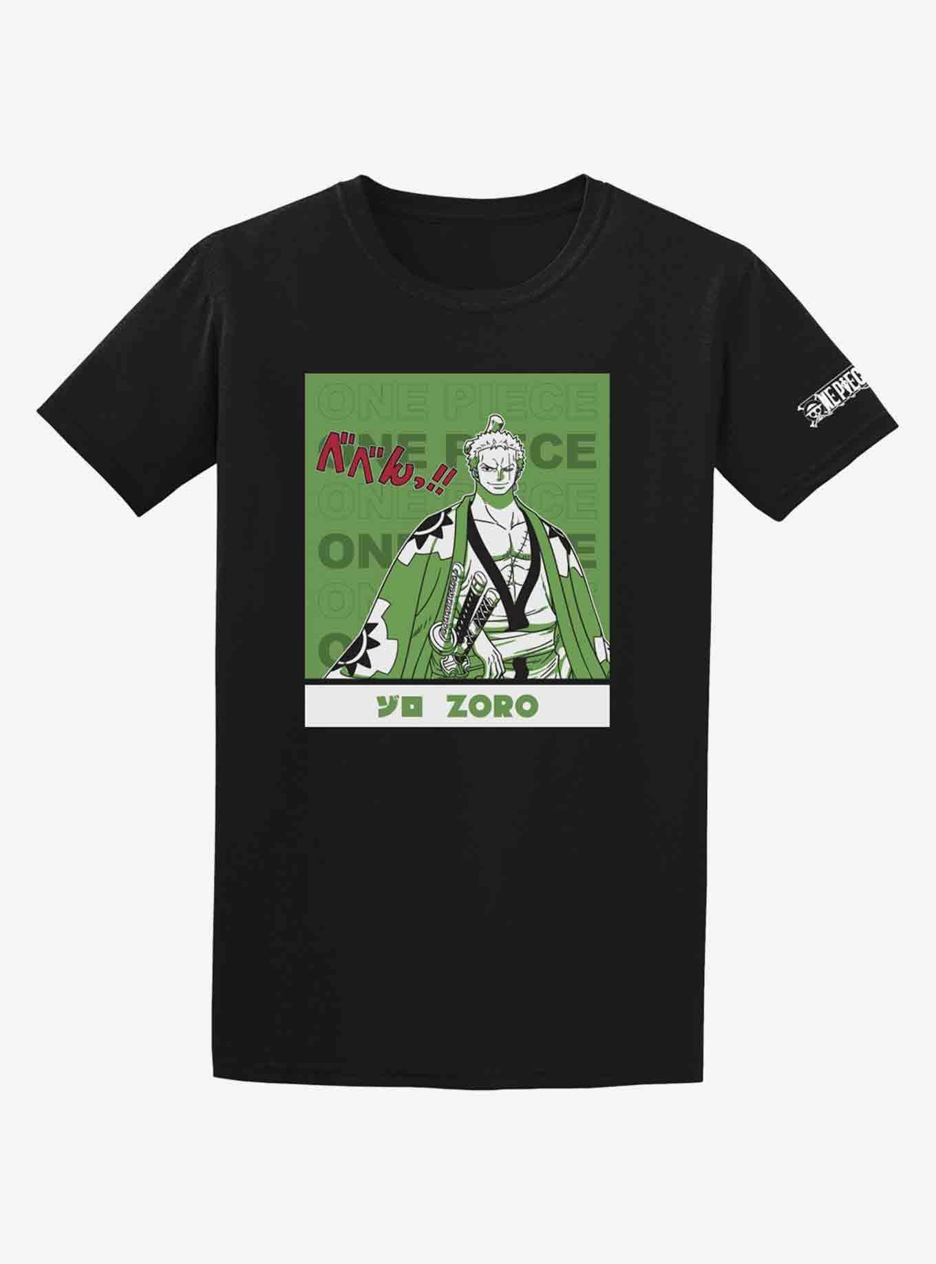 One Piece Zoro Wano Portrait T-Shirt, BLACK, hi-res