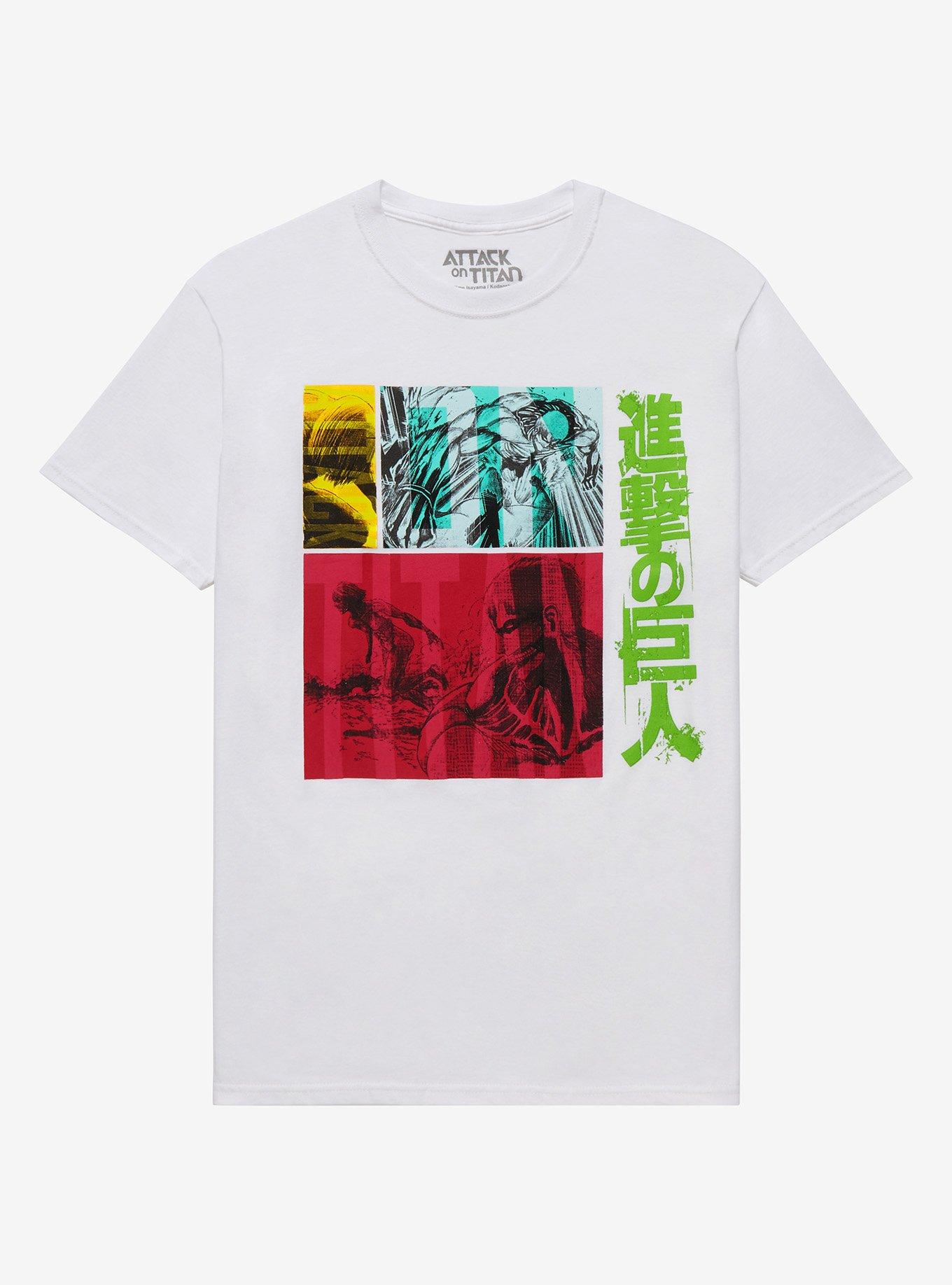 Attack On Titan Female & Armor Titan T-Shirt, BLACK, hi-res