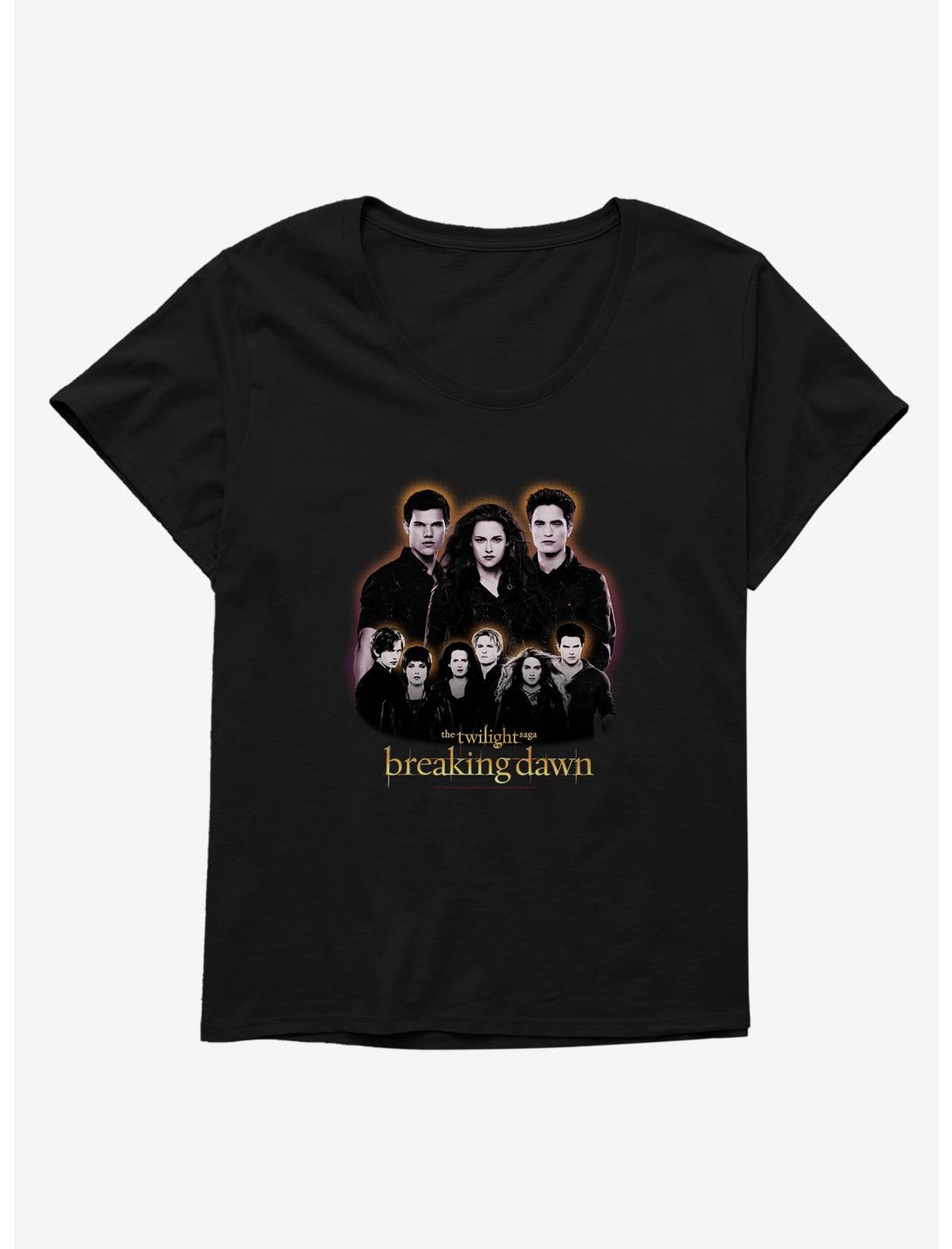 Twilight Breaking Dawn Group Girls T-Shirt Plus Size, BLACK, hi-res