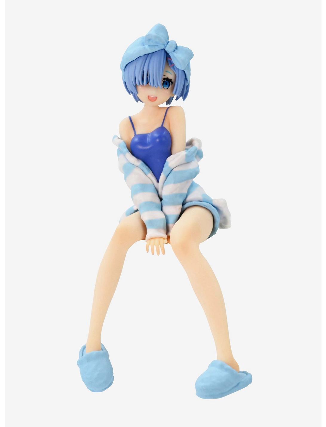 FuRyu Re:Zero Starting Life in Another World Noodle Stopper Rem (Room Wear Ver.) Figure, , hi-res