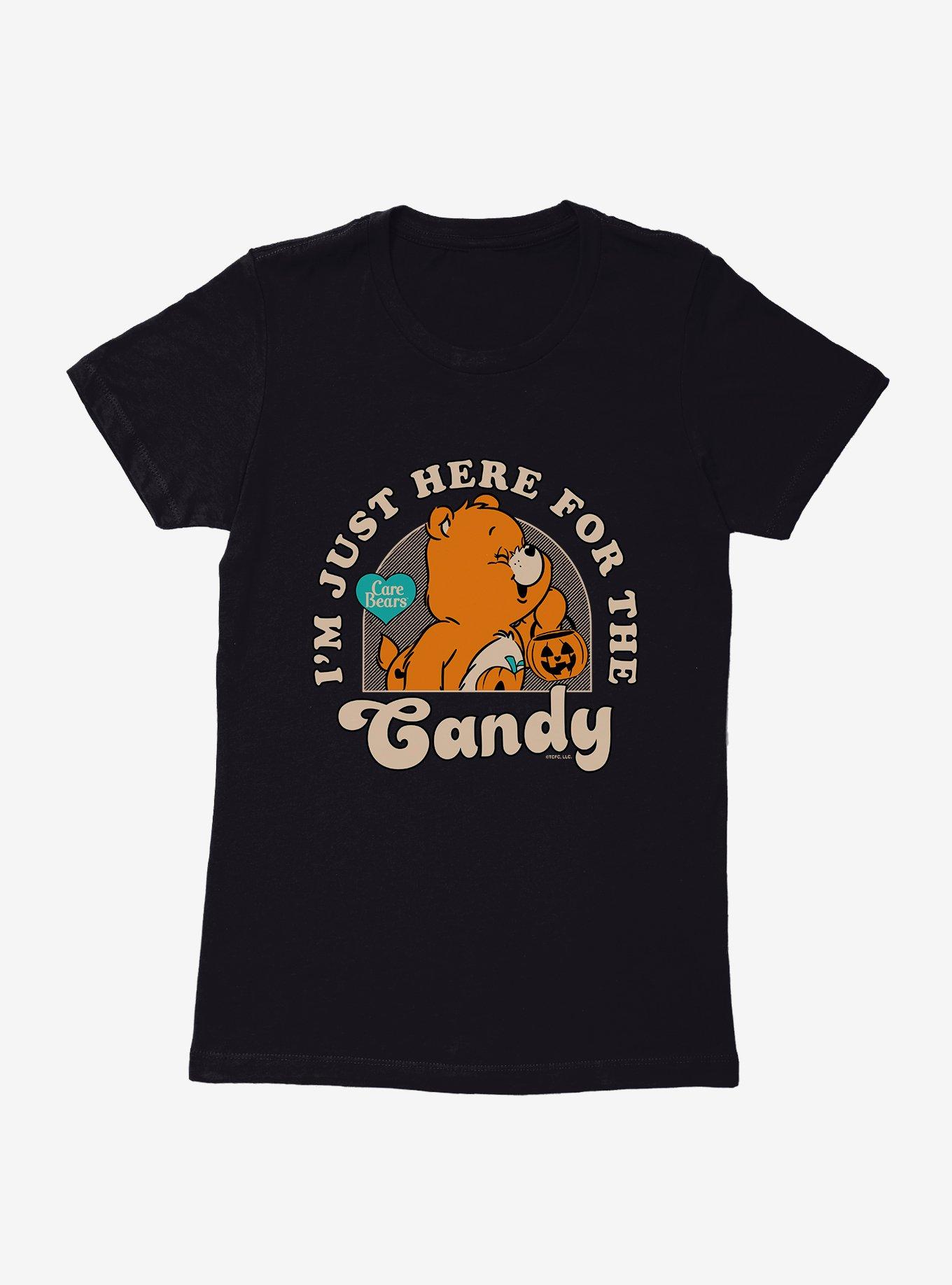 Care Bears Just Here For The Candy Womens T-Shirt, BLACK, hi-res