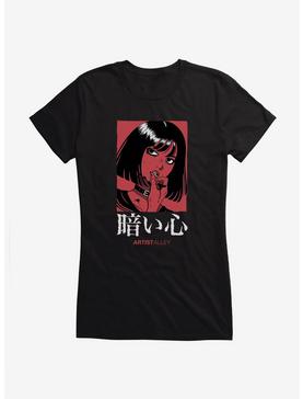 Artist Alley Anime Girl Dark Heart Girls T-Shirt, , hi-res