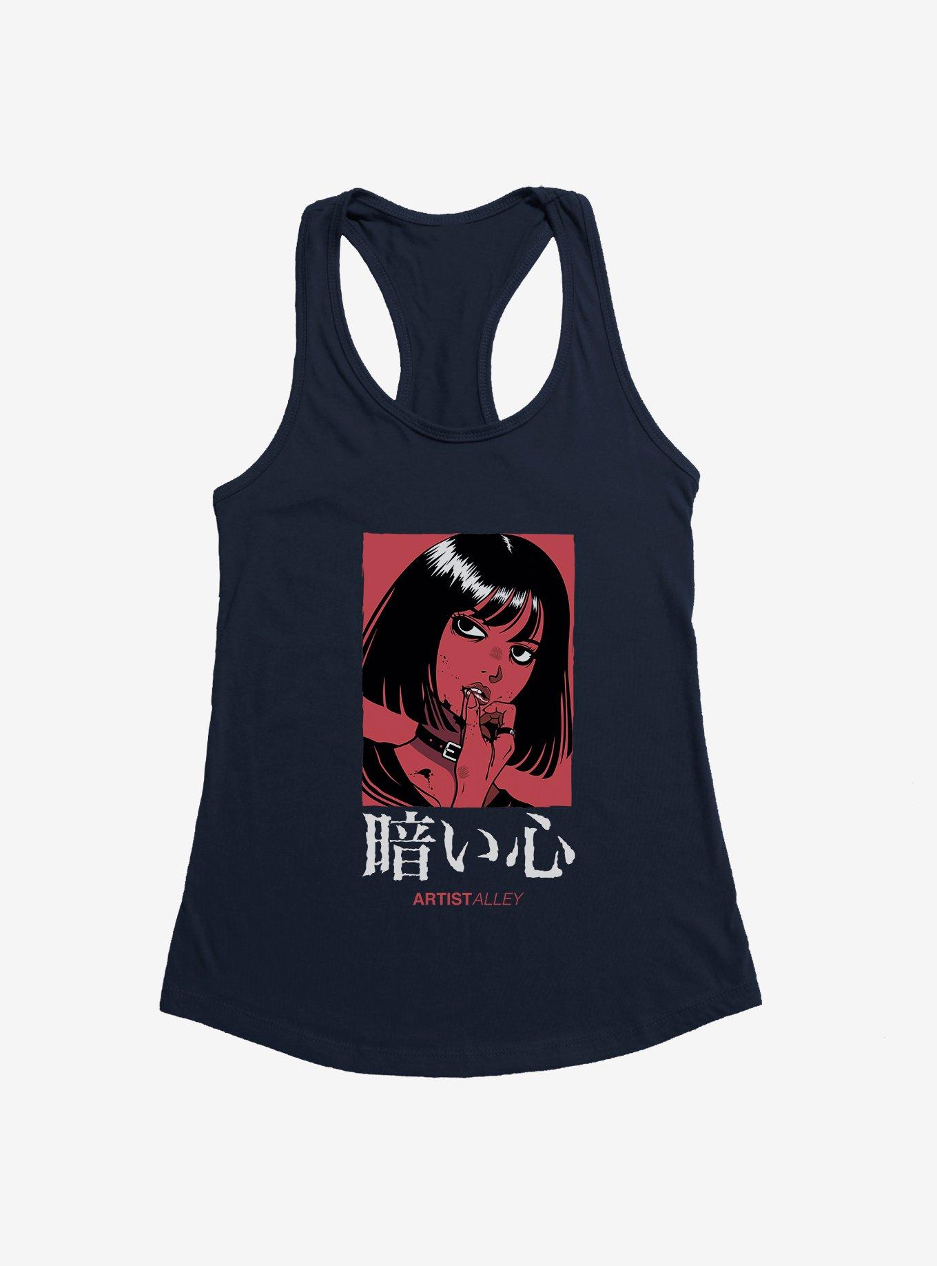 Artist Alley Anime Girl Dark Heart Girls Tank, , hi-res