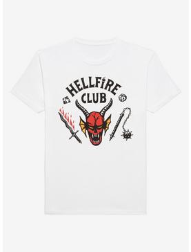 Plus Size Stranger Things Hellfire Club White T-Shirt, , hi-res