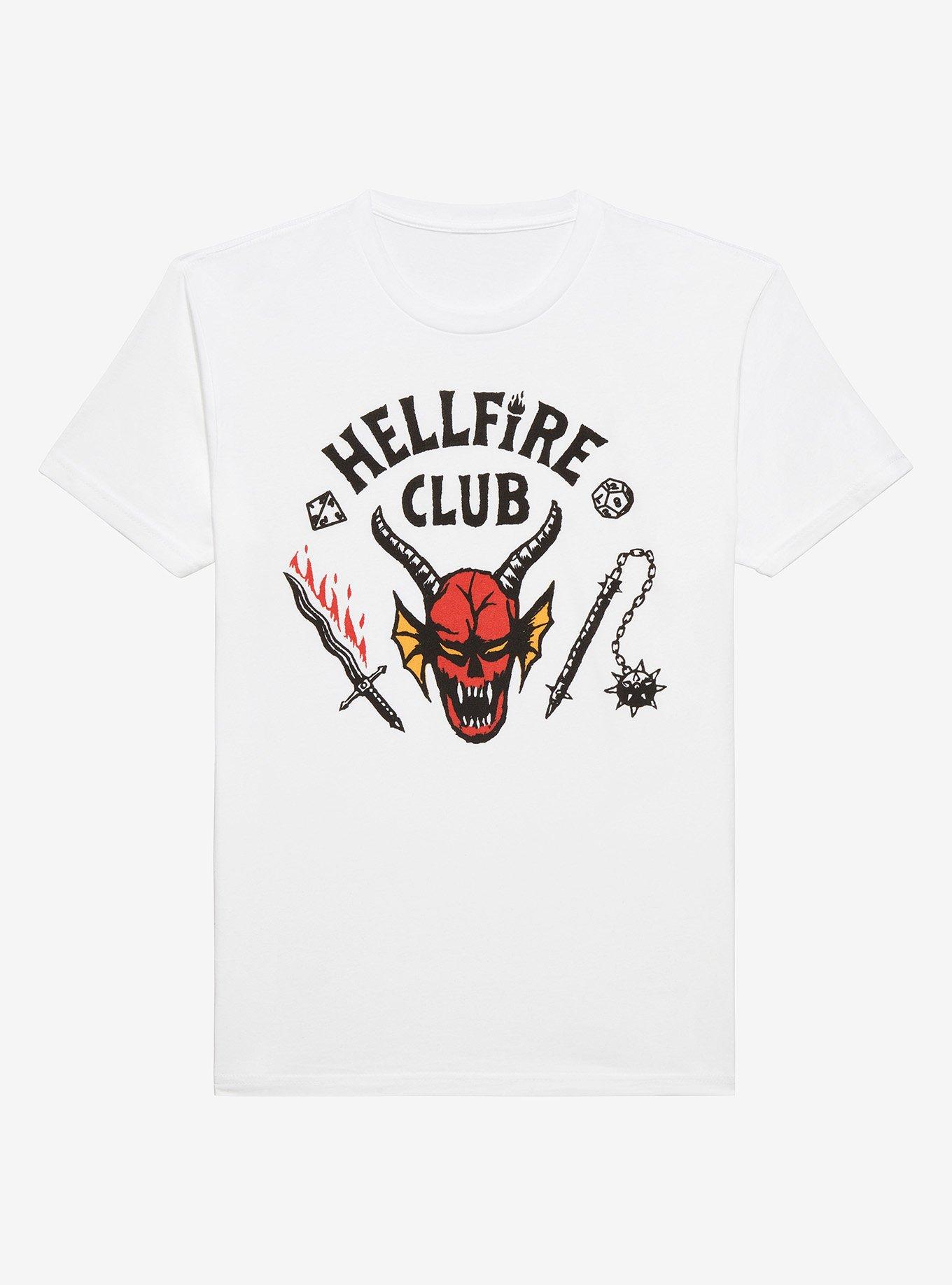 Stranger Things Hellfire Club White T-Shirt, MULTI, hi-res