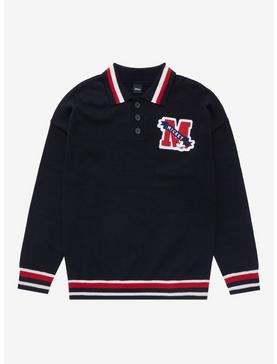 Disney Mickey Mouse Letterman Collared Sweater - BoxLunch Exclusive , , hi-res