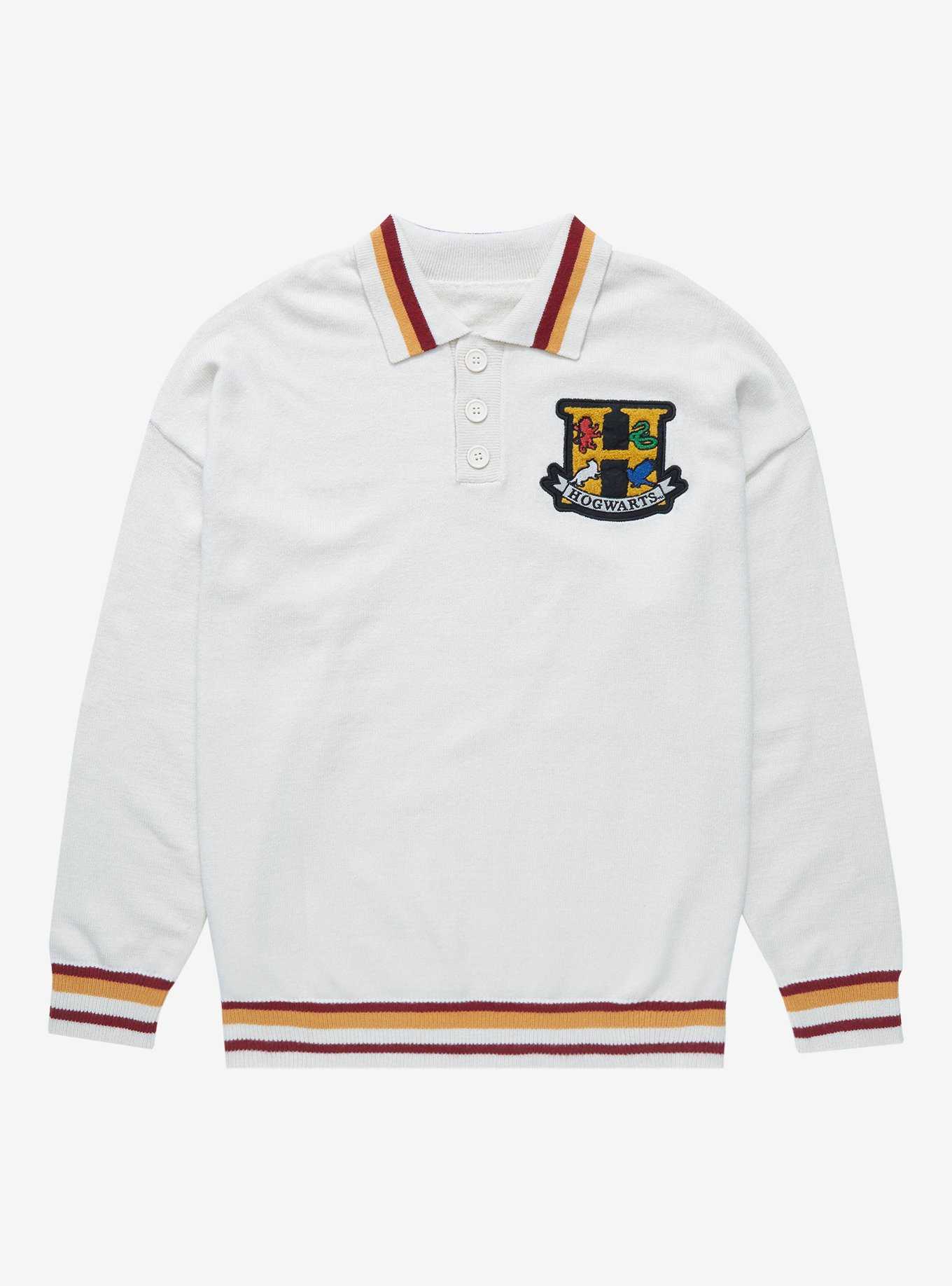 Harry Potter Hogwarts Letterman Collared Sweater - BoxLunch Exclusive , , hi-res