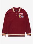 Disney Winnie the Pooh Letterman Collared Sweater - BoxLunch Exclusive , DARK RED, hi-res
