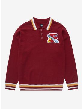 Plus Size Disney Winnie the Pooh Letterman Collared Sweater - BoxLunch Exclusive , , hi-res