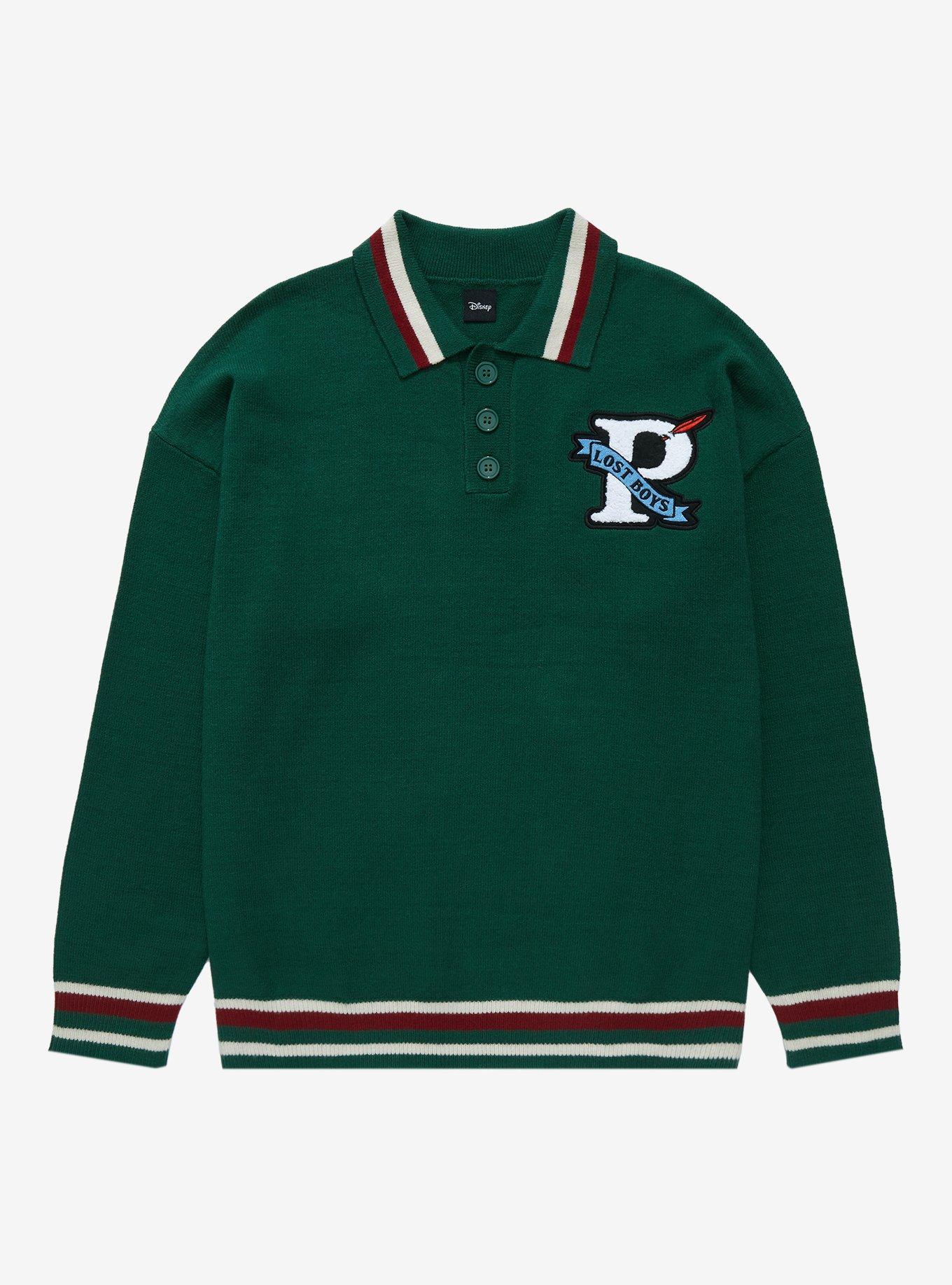 Disney Peter Pan Letterman Collared Sweater - BoxLunch Exclusive