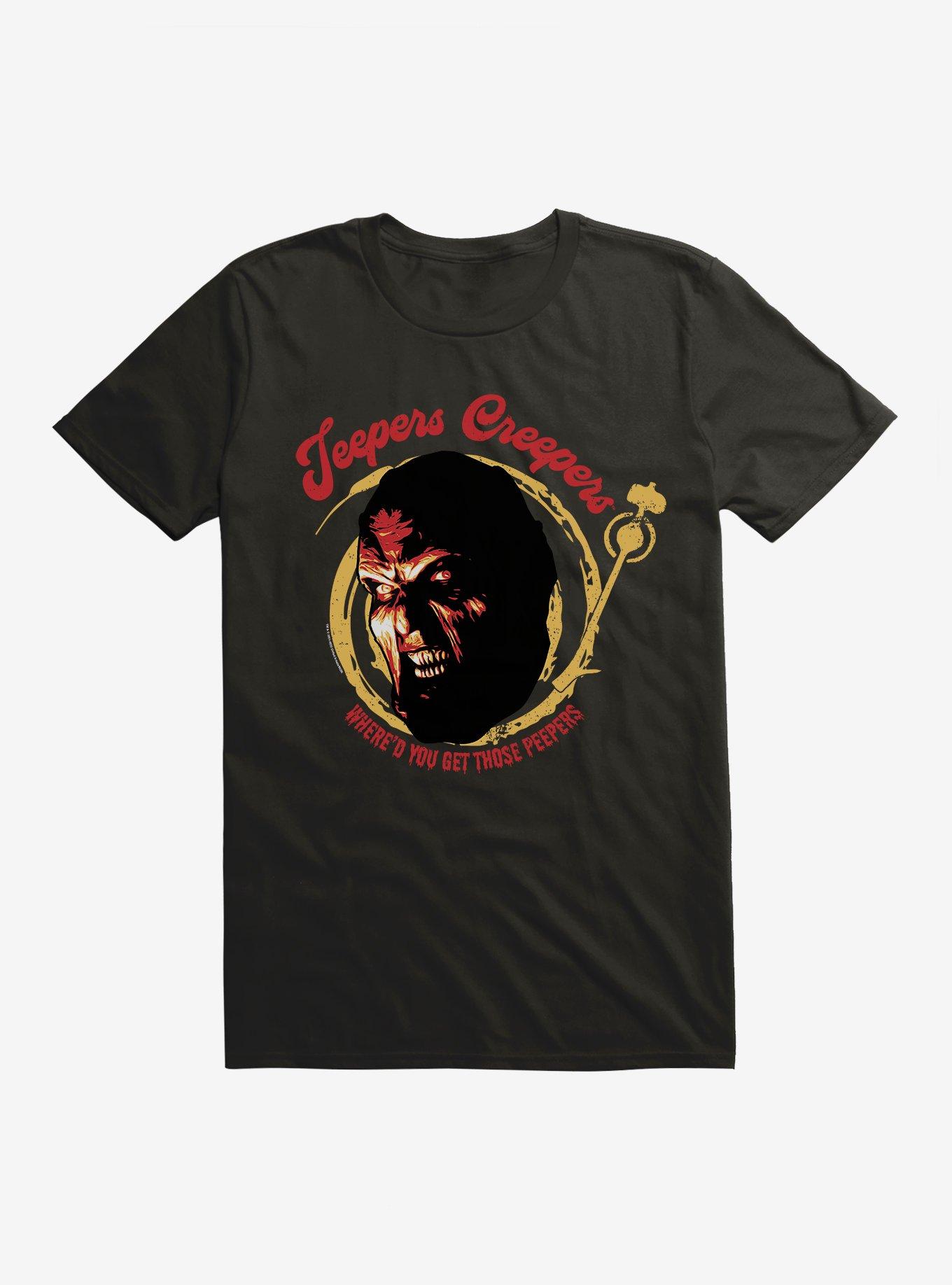 Jeepers Creepers Peepers T-Shirt, BLACK, hi-res