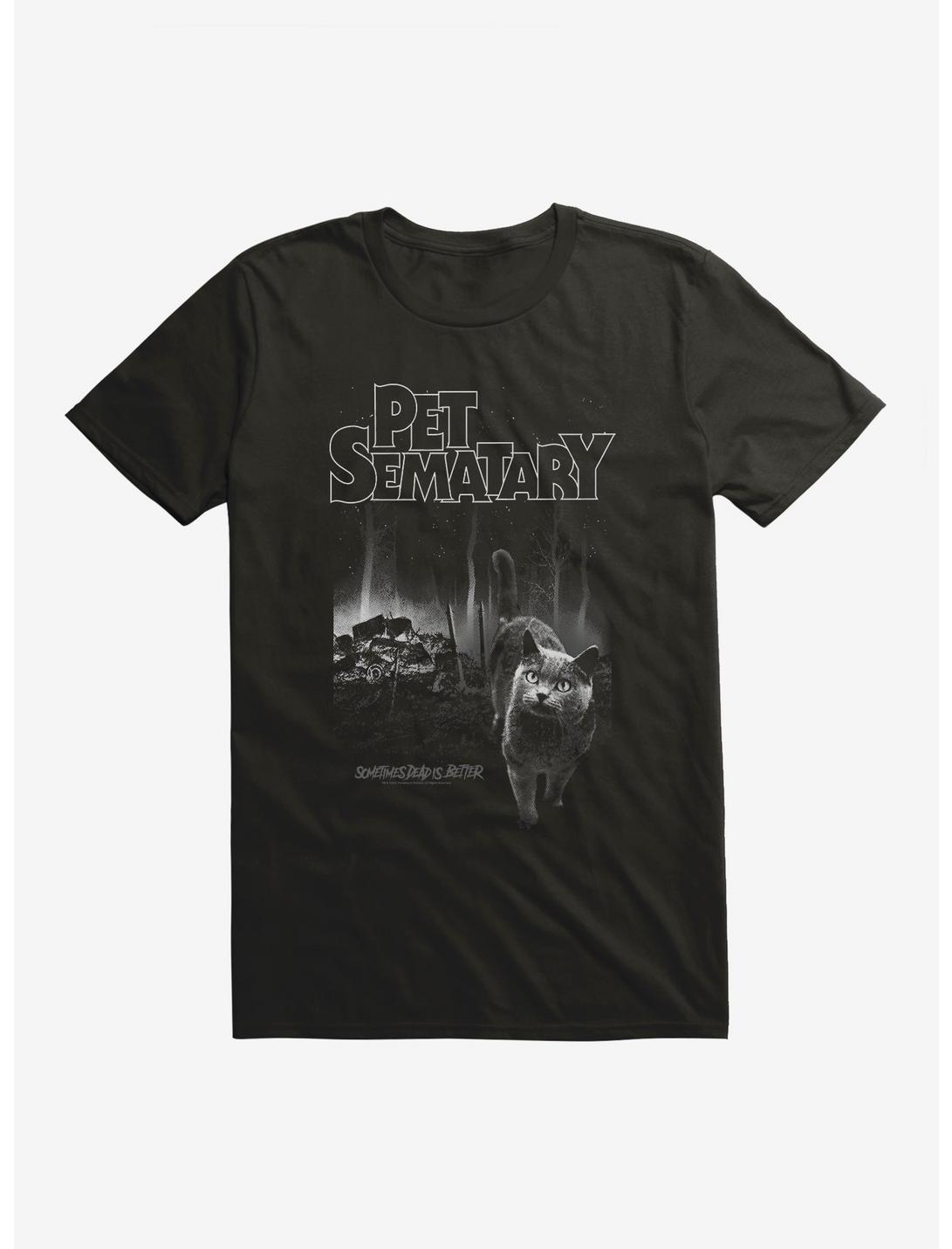 Pet Sematary Church The Cat T-Shirt, BLACK, hi-res