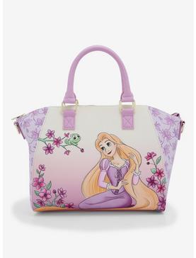 Plus Size Loungefly Tangled Rapunzel & Pascal Flower Satchel Bag, , hi-res