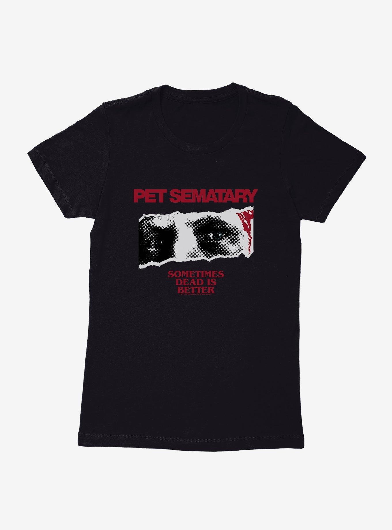 Pet Sematary Blue Eyes Womens T-Shirt, BLACK, hi-res