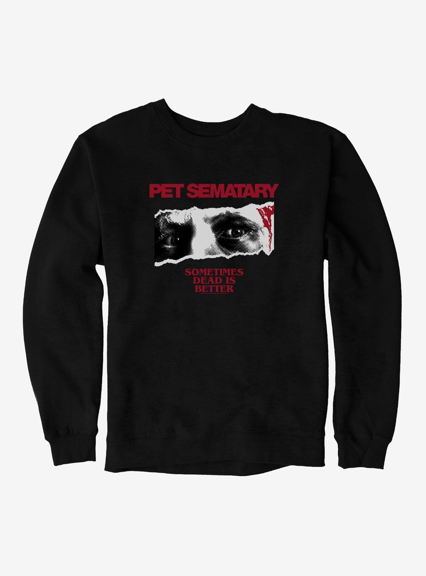 Pet Sematary Blue Eyes Sweatshirt, BLACK, hi-res