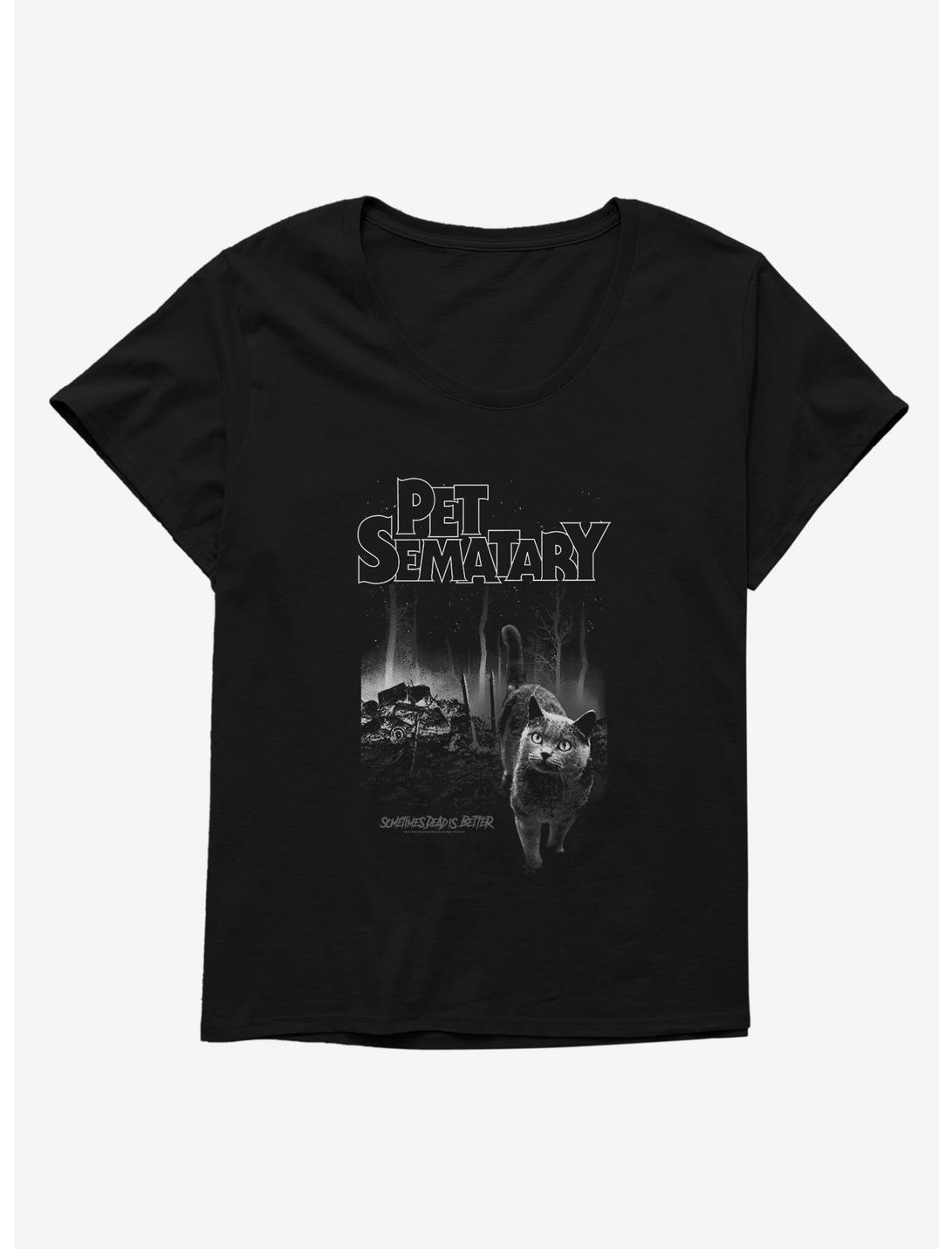Pet Sematary Church The Cat Womens T-Shirt Plus Size, BLACK, hi-res